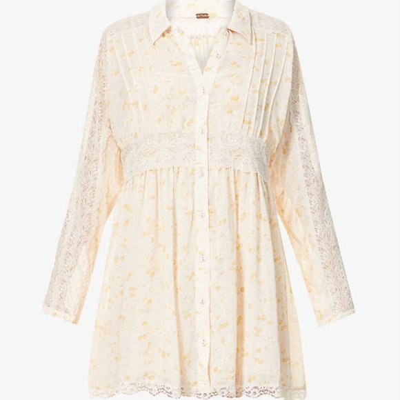 free people sheer romance dress Free People sheer romance mini dress S (4-6)